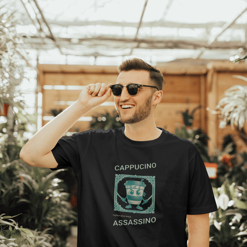 Cappucino Assassino Tee – Caffeine Ninja Drop